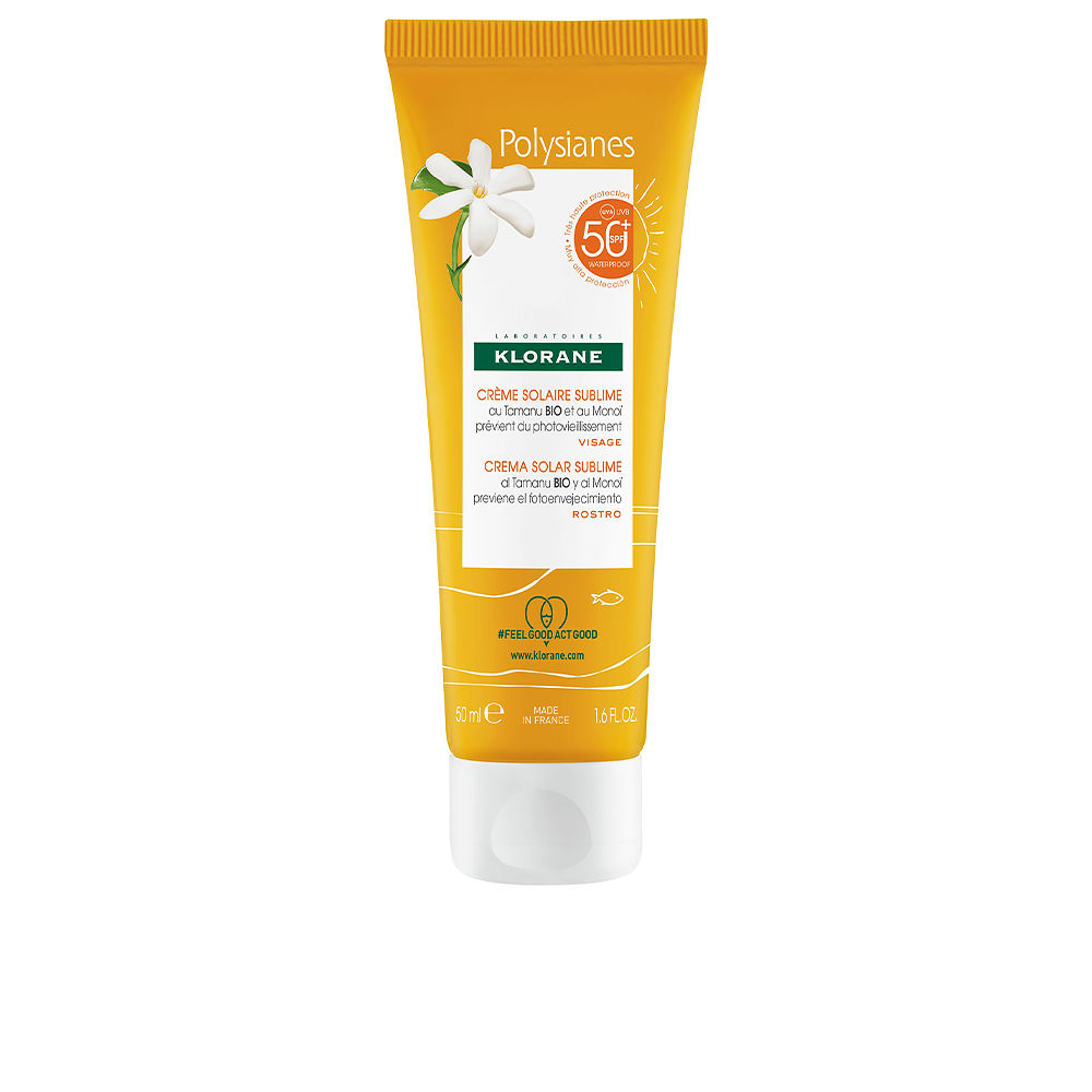 POLYSIANES MONOÏ Y TAMANU BIO sublime sun cream SPF50+ 50 ml - Image 1