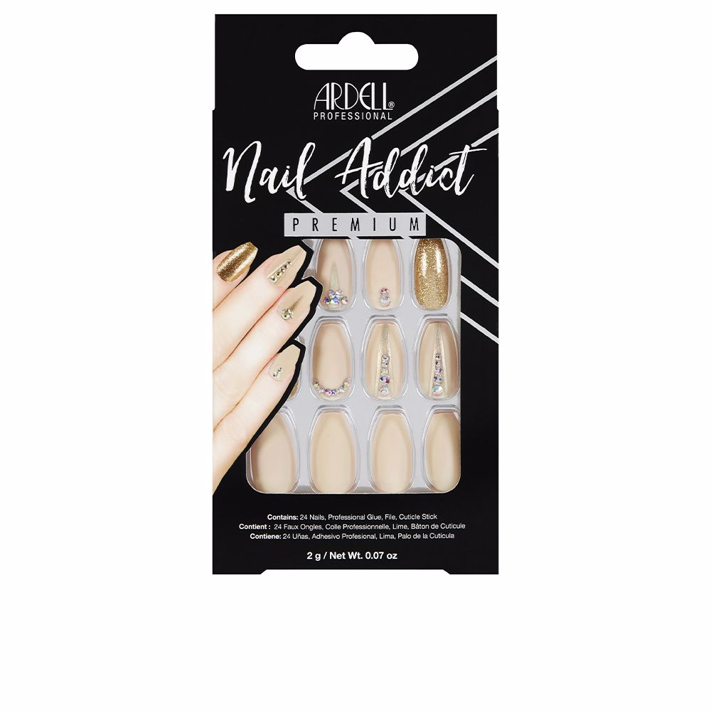 NAIL ADDICT nude jeweled 1 u - Image 1
