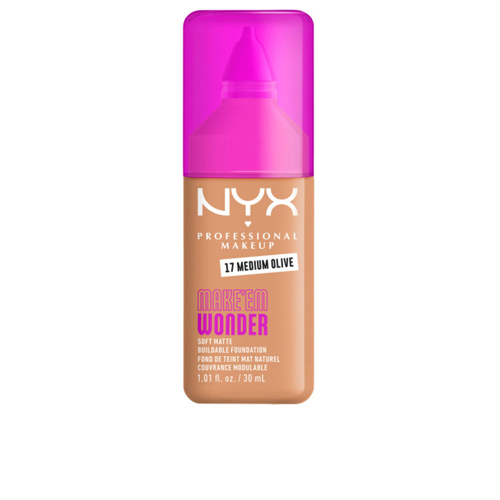 MAKE'EM WONDER foundation #17-Medium Olive 30 ml - Image 1