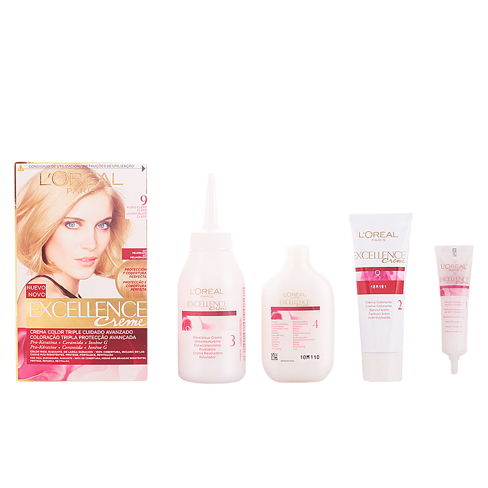 EXCELLENCE Creme dye #9-light light blonde 192 ml - Image 1