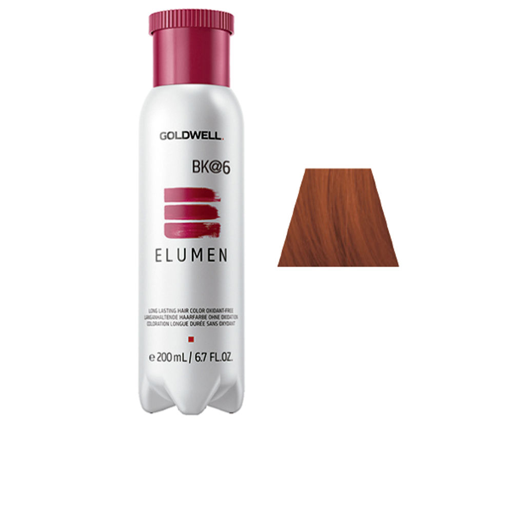 ELUMEN long lasting hair color oxidant free #BK@6 200 ml - Image 1