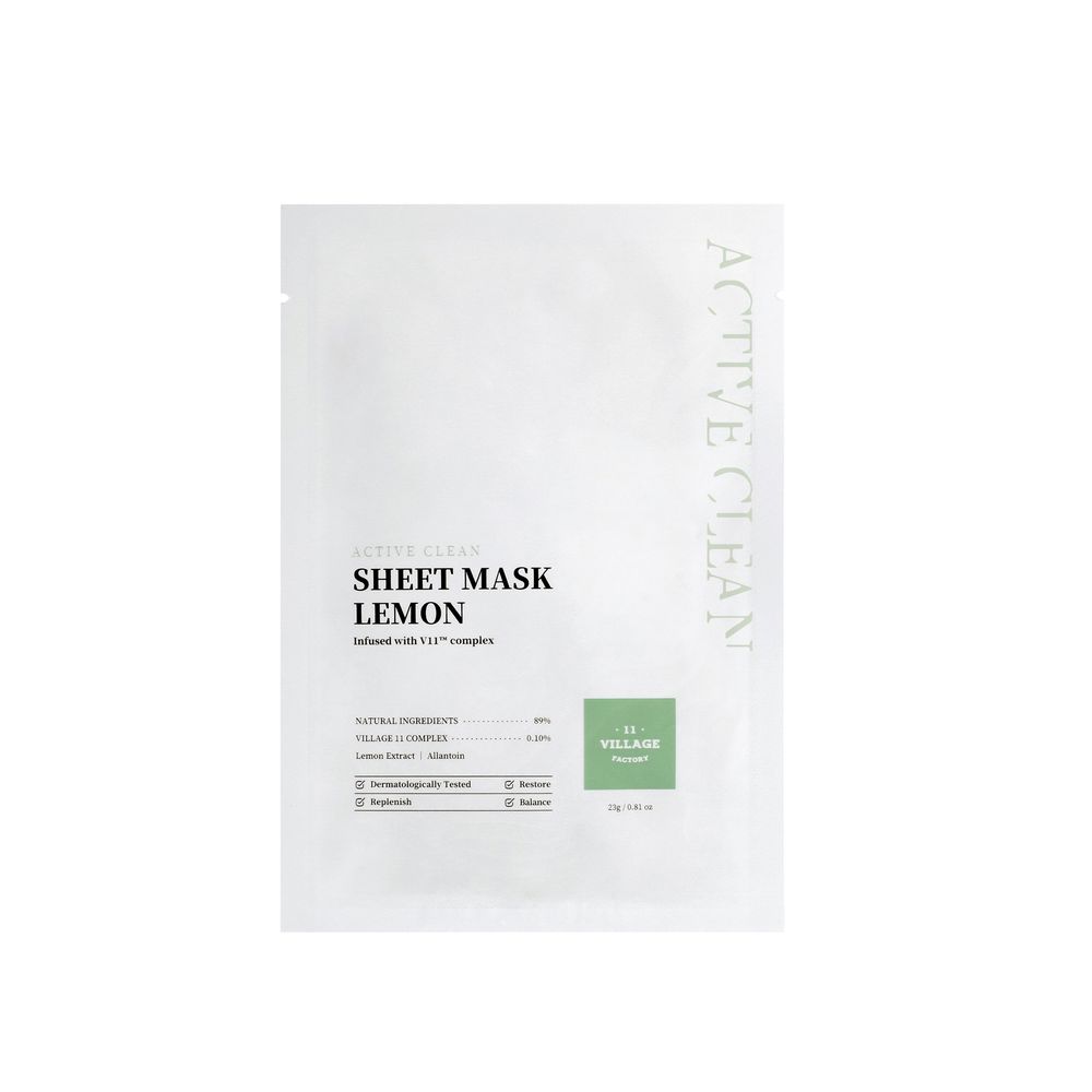 ACTIVE CLEAN sheet mask lemon 23 gr - Image 1