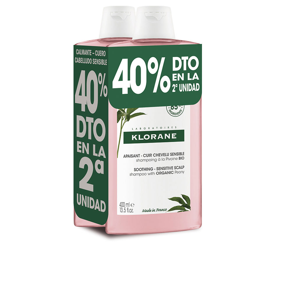 A LA PEONY BIO soothing shampoo duo 2 x 400 ml - Image 1