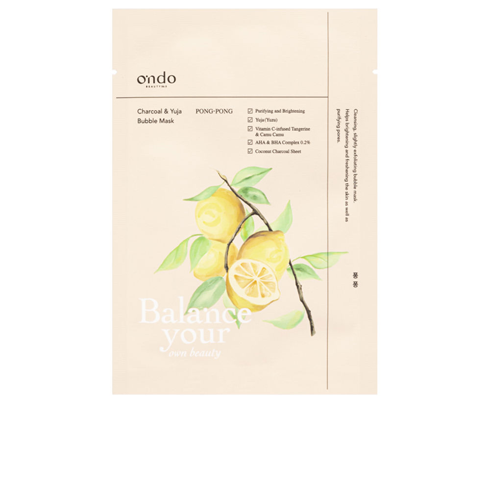 CHARCOAL & YUJA bubble mask 25 ml - Image 1