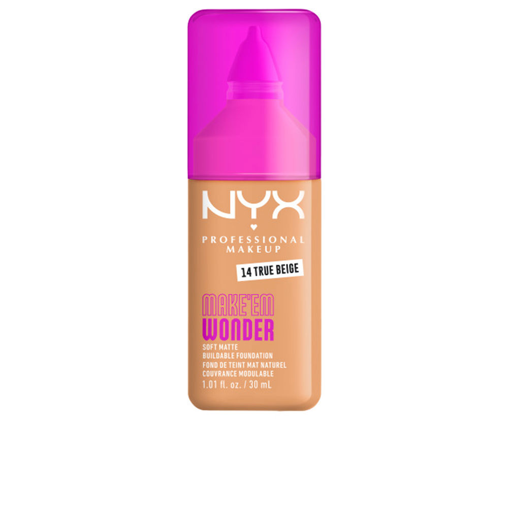 MAKE'EM WONDER foundation #14-True Beige 30 ml - Image 1