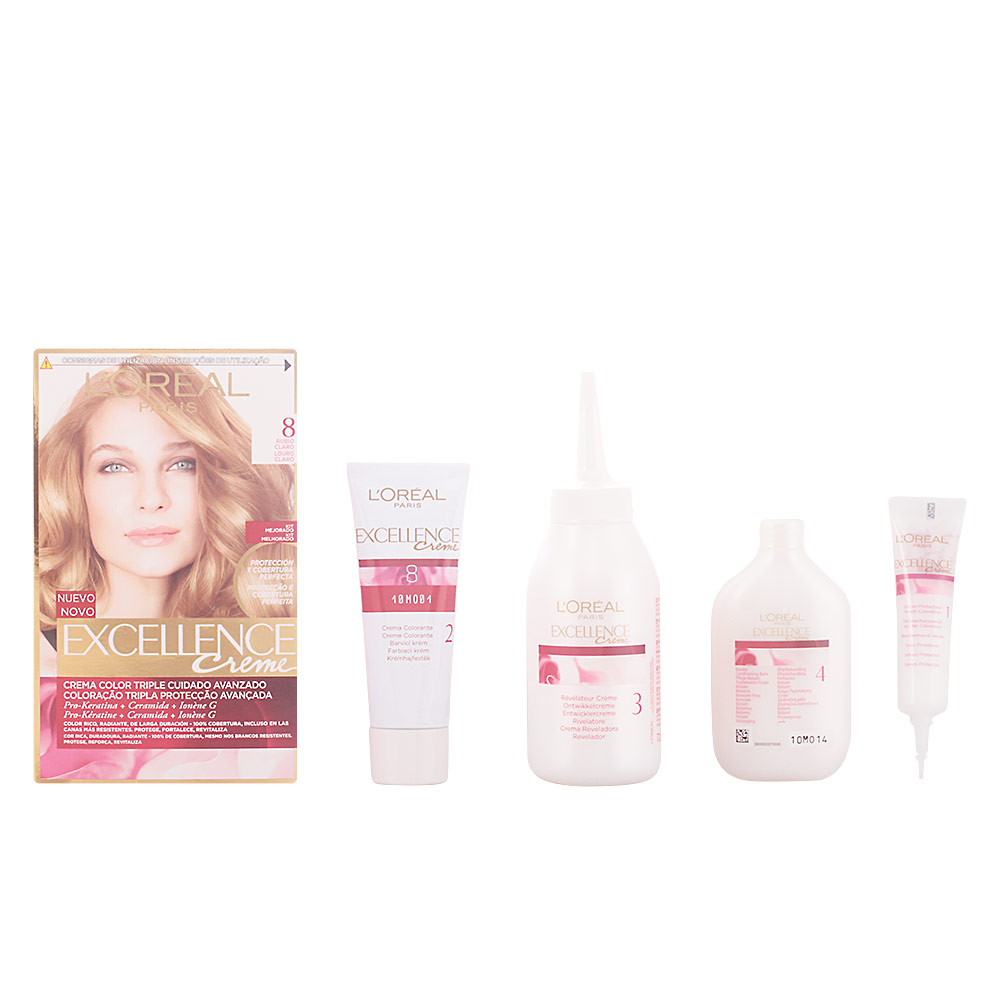 EXCELLENCE Creme dye #8-light blonde 192 ml - Image 1
